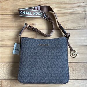 Michael Kors Brown Logo-Print Bag
